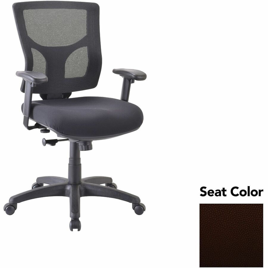 Lorell Conjure Swivel/Tilt Task Chair - Canyon Nightfall Seat Color - Mesh Back Material - Mid Back - Armrest - 1 Each