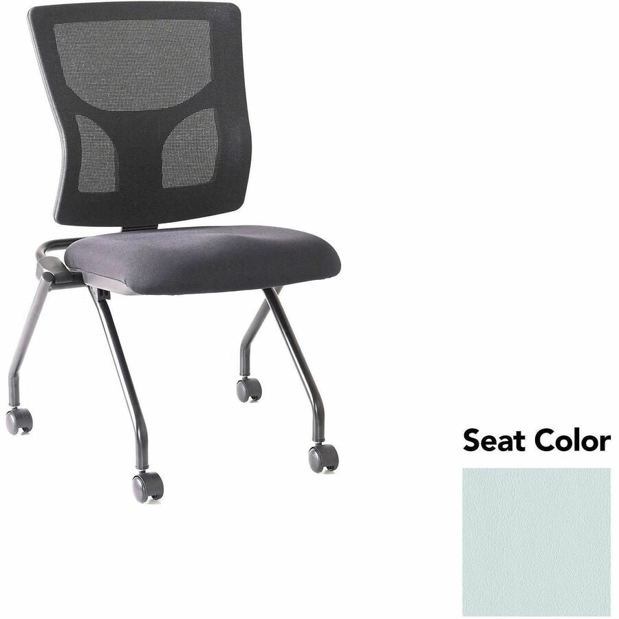 Lorell Conjure Mesh Training Chairs - Castillo Breezy Seat Color - Polyurethane Foam Seat Material - Mesh Back Material - 2 / Carton