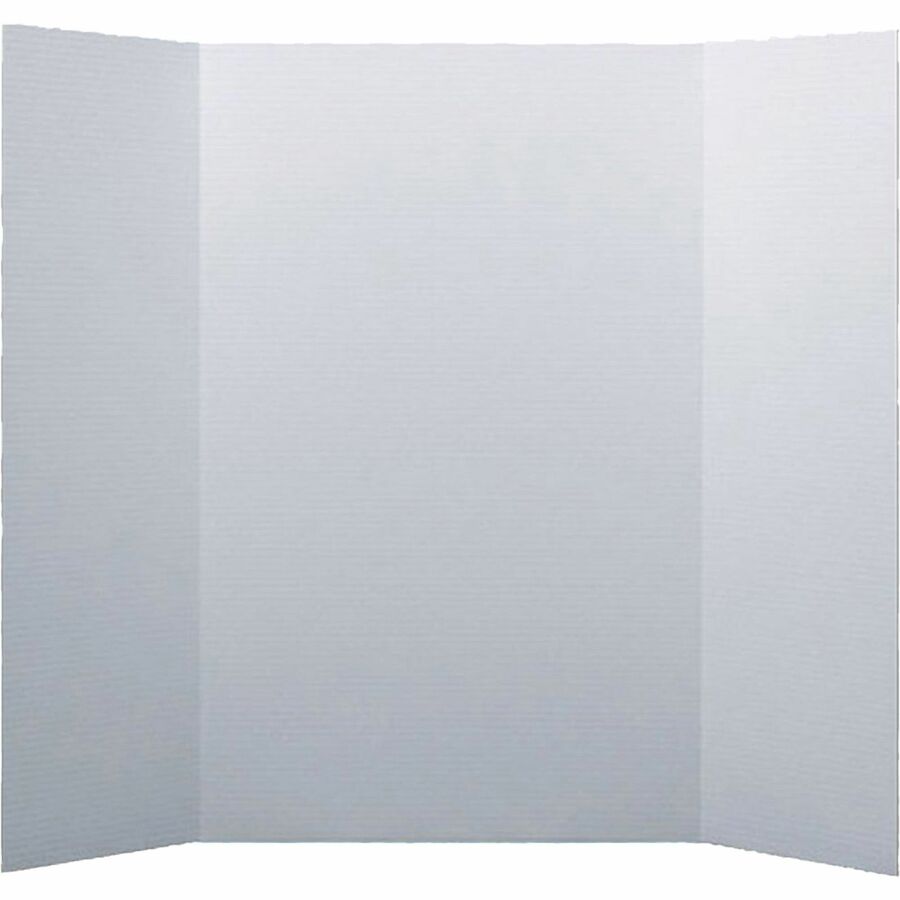 Flipside Project Display Boards - 15" Board Height x 20" Board Width - Bright White Corrugated Fiberboard Surface - Durable, Smooth, Single Ply, Sturdy, Lightweight, Corrugated - 24 / Pack