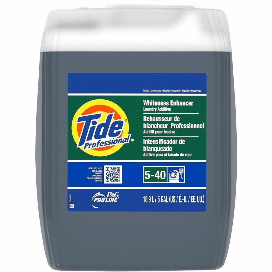 Tide Professional Whiteness Enhancer - For Laundry - 640 fl oz (20 quart) - Purple - 1 Carton