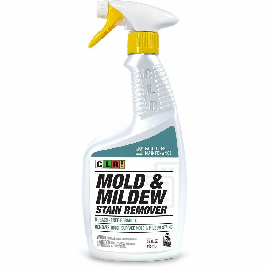 CLR Pro Mold & Mildew Stain Remover - For Multipurpose - Foam Spray - 32 fl oz (1 quart) - Bleach-free - White - 1 Bottle