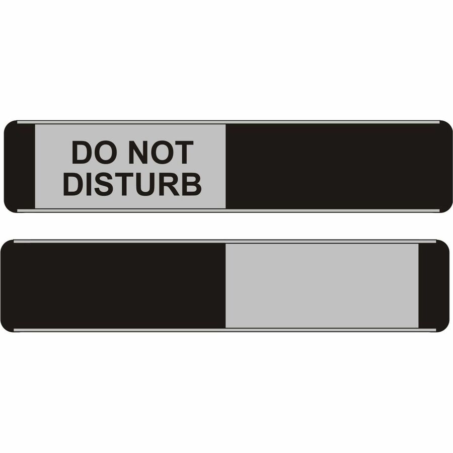 Stewart Superior Indication Sign - Print/Message "Do Not Disturb" - 10" Width x 2" Height - Door - Aluminum, Polyvinyl Chloride (PVC) - Multicolor - 1 Each