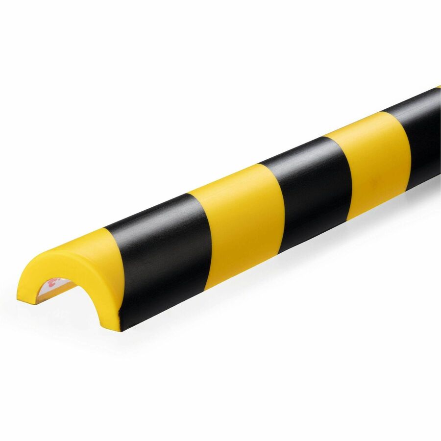 DURABLE Pipe Protection Profile P30 - 5 PK - Adhesive Mount for Indoor, Cable, Pipe, Safety, Garage, Staircase, Basement, Warehouse - Polyurethane Foam, Plastic - 5 / Pack