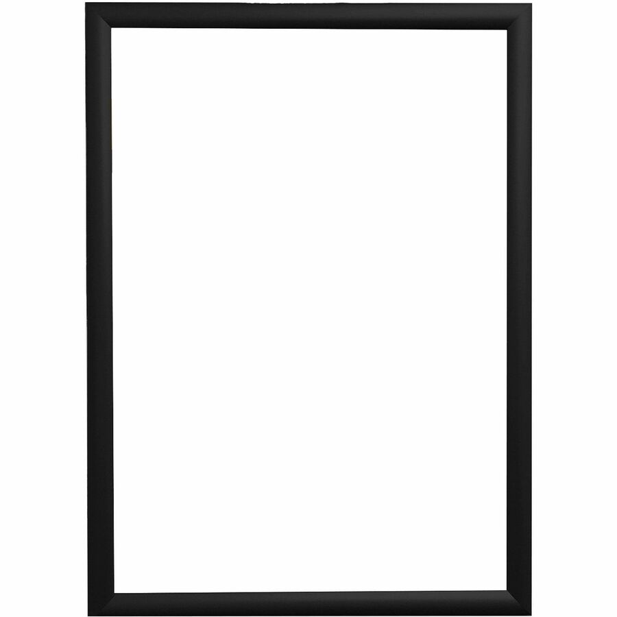 Deflecto Wall Mount Snap Frame - 19.13" x 25.25" Frame Size - Holds 18" x 24" Insert - Wall Mountable - Landscape, Portrait - Lightweight, Front Loading, Anti-glare - Aluminum, Plastic - Black - 1 Each
