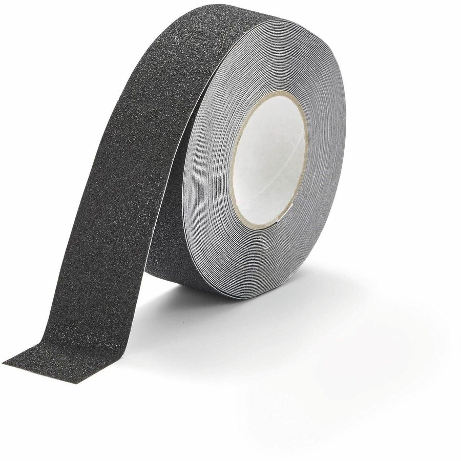 DURABLE Floor Marking Tape DURALINE GRIP 50mm - 16.40 yd Length x 1.97" Width x 27.6 mil Thickness - Black - Aluminum, Plastic - Abrasion Resistant, Slip Resistant - For Floor Marking, Ramp, Outdoor, Indoor, Industrial - 1 Roll