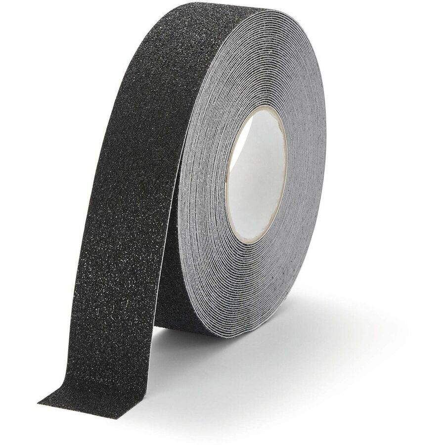DURABLE Anti-Slip Tape DURALINE GRIP+ 50 mm - 16.40 yd Length x 1.97" Width x 27.6 mil Thickness - Black - Aluminum, Plastic - Abrasion Resistant, Slip Resistant - For Industrial, Ramp, Floor Marking, Outdoor, Indoor - 1 Roll