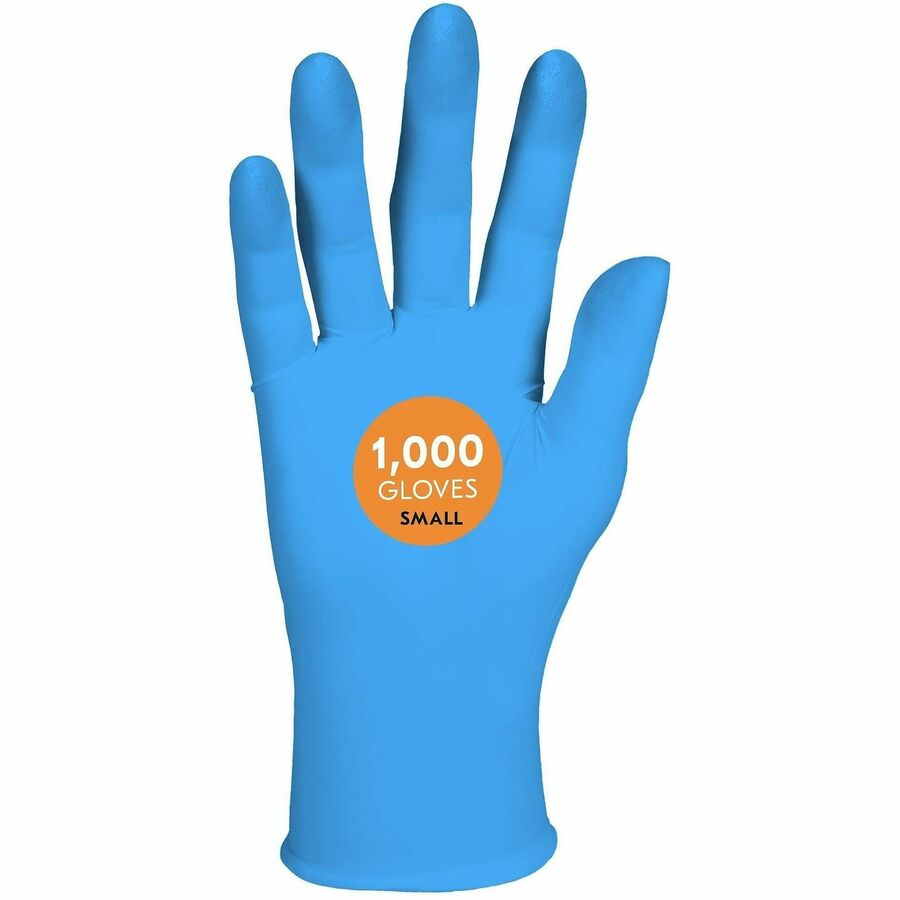KleenGuard G10 2Pro Nitrate Gloves - 6 mil Thickness x 9.50" Glove Length - Small Size - For Right/Left Hand - Nitrile - Blue - Touchscreen Capable - Latex-free, Textured Fingertip, Recyclable, Comfortable - For Healthcare, Food, Food Handling, Food Pr...