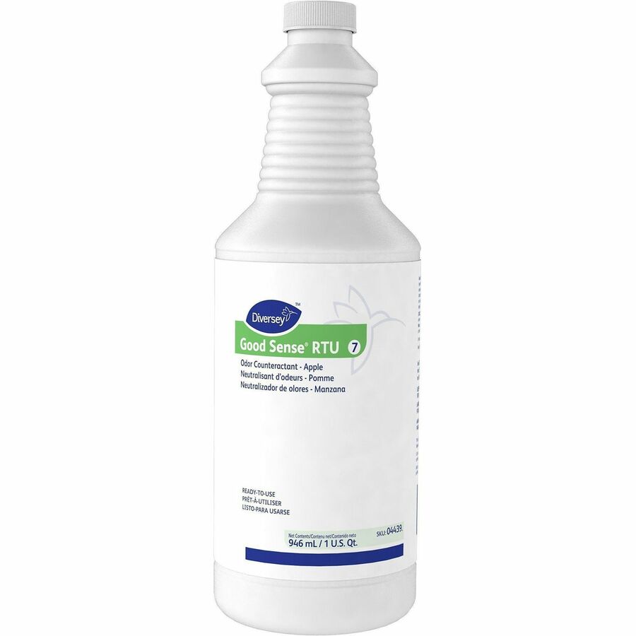 Diversey Good Sense Odor Counteractant - Spray - 32 fl oz (1 quart) - Apple - Odor Neutralizer - 12 / Carton