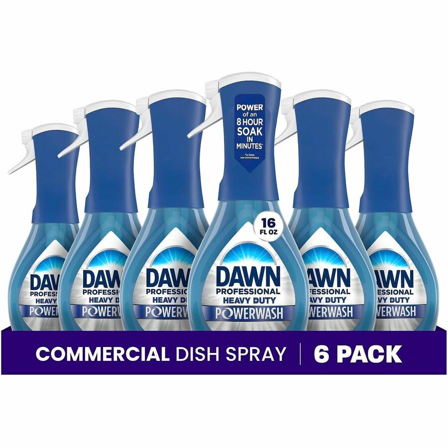 Dawn Heavy Duty Powerwash - For Dish, Food Service, Restaurant, Kitchen, Sink, Commercial - Spray - 16 fl oz (0.5 quart) - Heavy Duty - Blue - 6 / Carton
