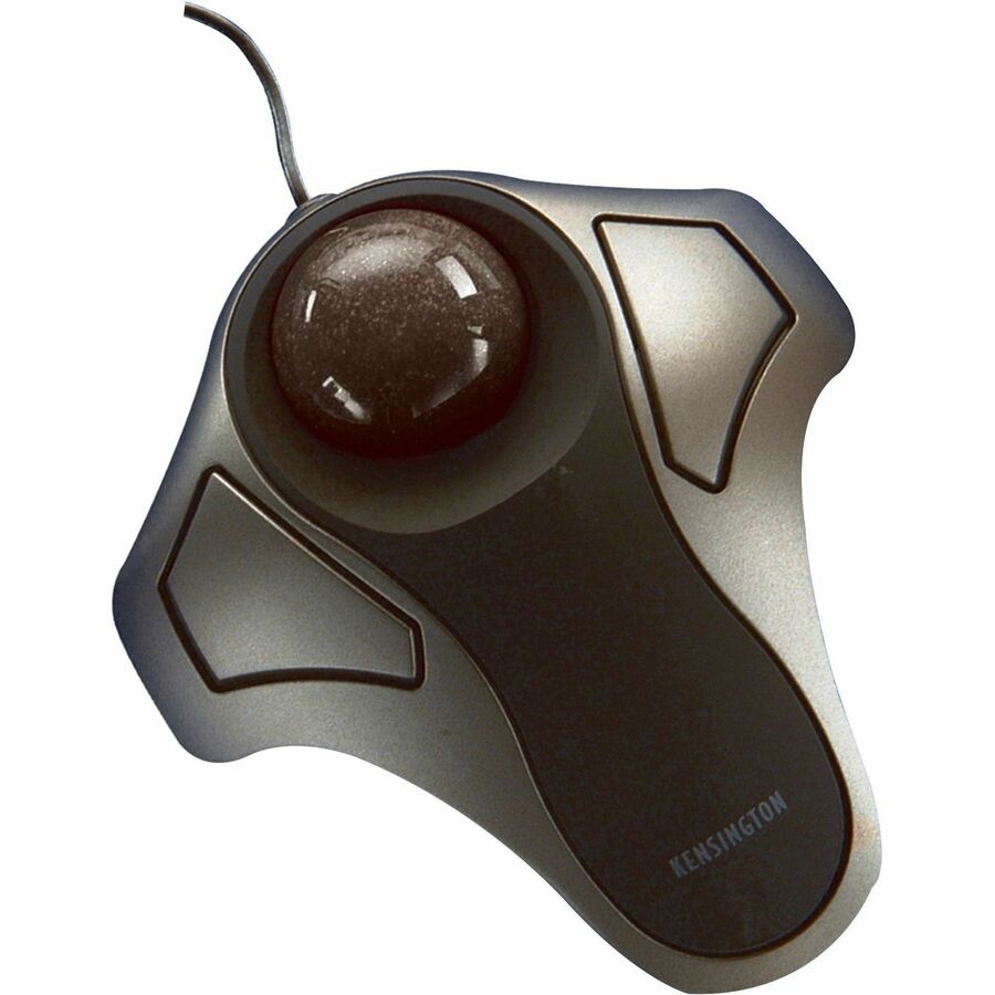 Kensington Stationary Orbit Optical Trackball - Optical - Cable - Black, Silver - PS/2, USB - 2 Button(s) - Symmetrical - 1 Each