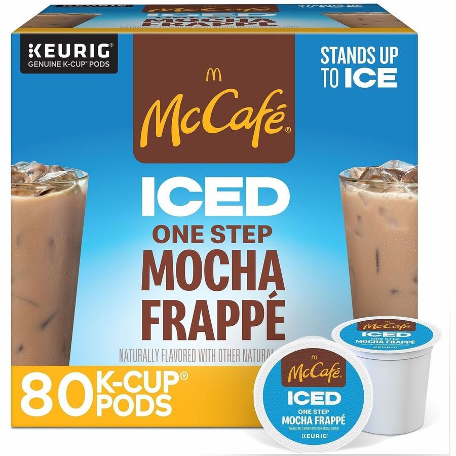 McCafe K-Cup Iced One-Step Mocha Frappe - Compatible with Keurig Brewer - Ice Coffee - Medium - Per Box - 24 K-Cup - K-Cup - Mocha Frappé, - Kosher - 4 / Carton