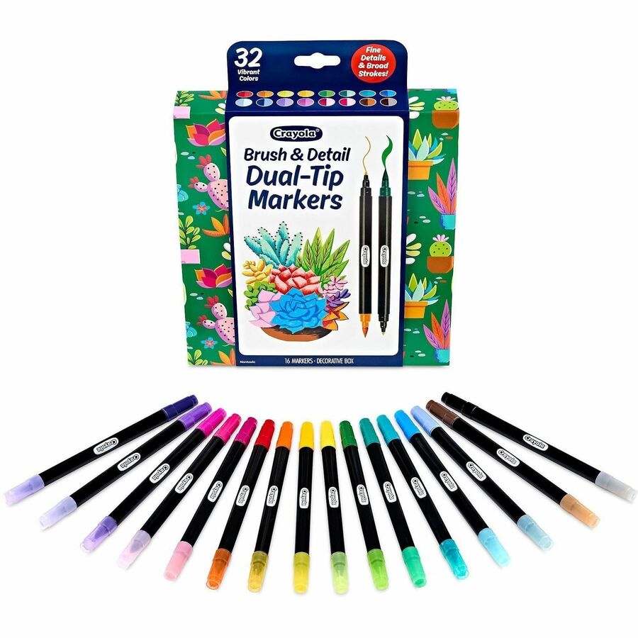 Crayola Dual-Ended Markers - Multi Ink - Water Based - 16 / Pack