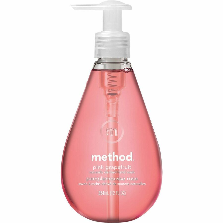 Method Gel Hand Wash - Pink Grapefruit Scent - 12 fl oz - Pump Bottle Dispenser - Hand - Pink - Paraben-free, Phthalate-free, Cruelty-free - 1 Each