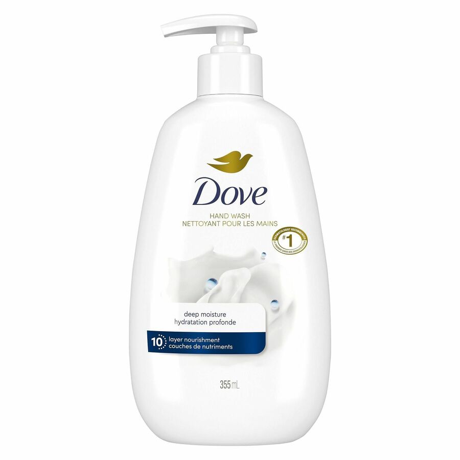Dove Advanced Care Deep Moisture Hand Wash - Kill Germs, Bacteria Remover, Dirt Remover - Hand - Moisturizing - Antibacterial - White - 4 / Carton