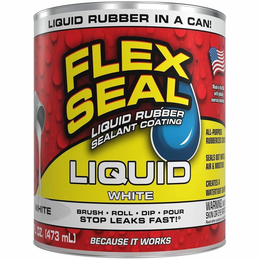 FLEX SEAL Sealant - Synthetic Rubber - White - 1 lb - 1