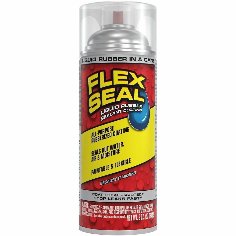 FLEX SEAL Liquid Rubber Sealant Coating Spray - Synthetic Rubber - Clear - 0.12 lb - 1