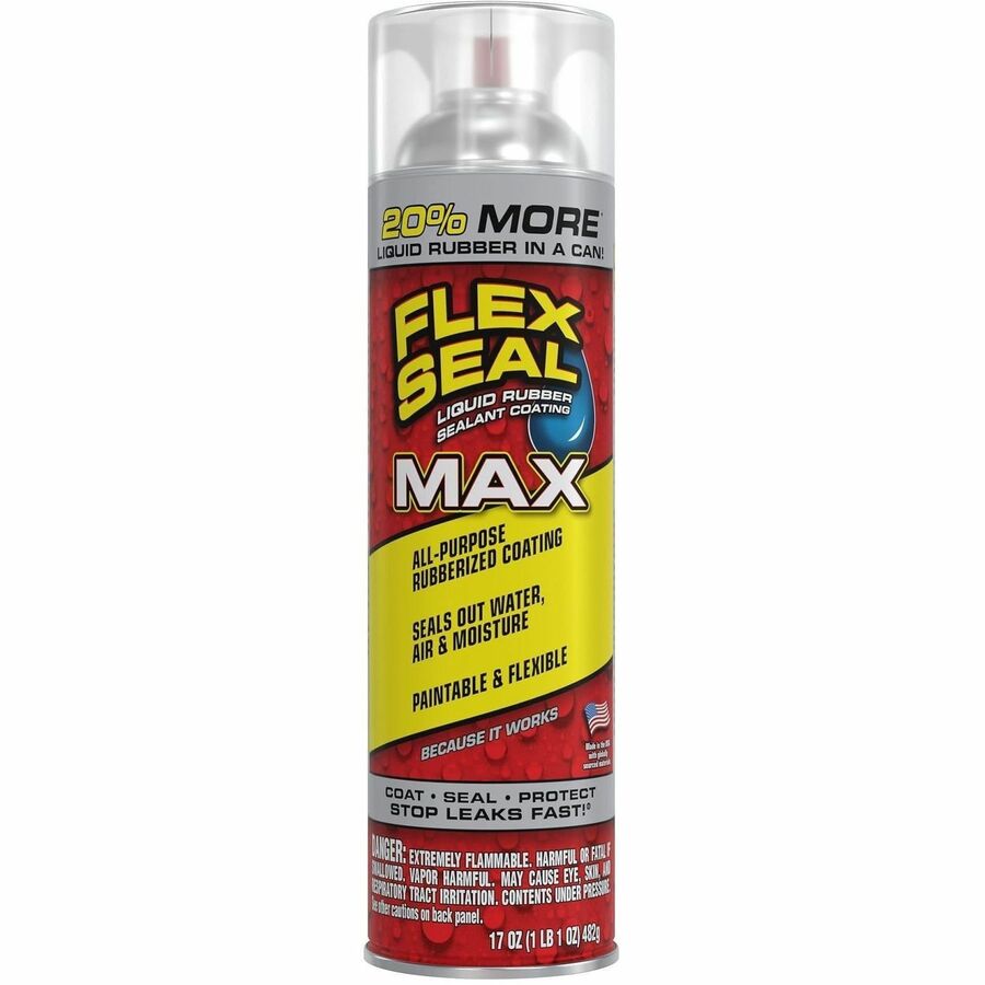 FLEX SEAL Liquid Rubber Sealant Coating Spray - Synthetic Rubber - Clear - 1.06 lb - 1