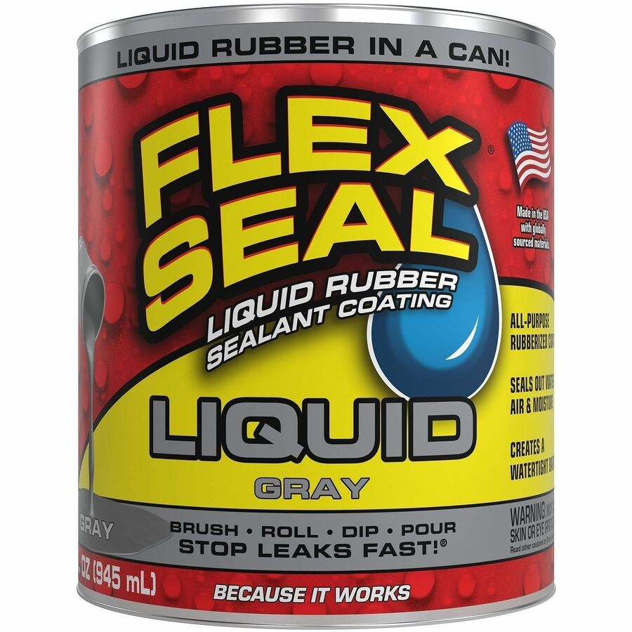 FLEX SEAL Sealant - Synthetic Rubber - Gray - 2 lb - 1