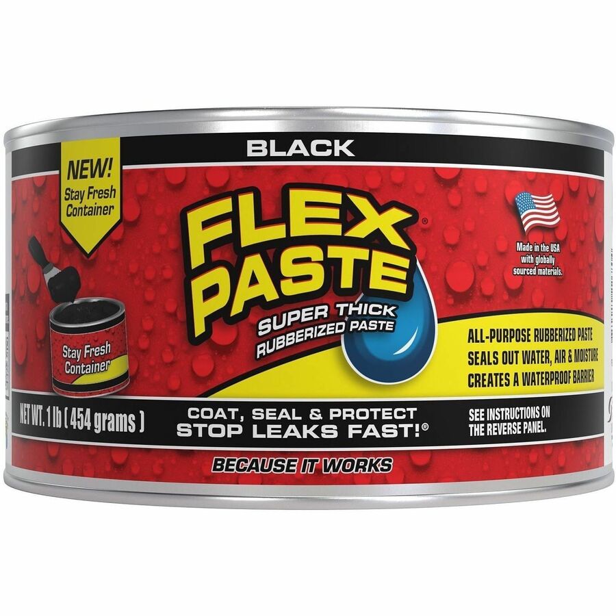FLEX SEAL Flex Paste - Black - 1 lb - 1