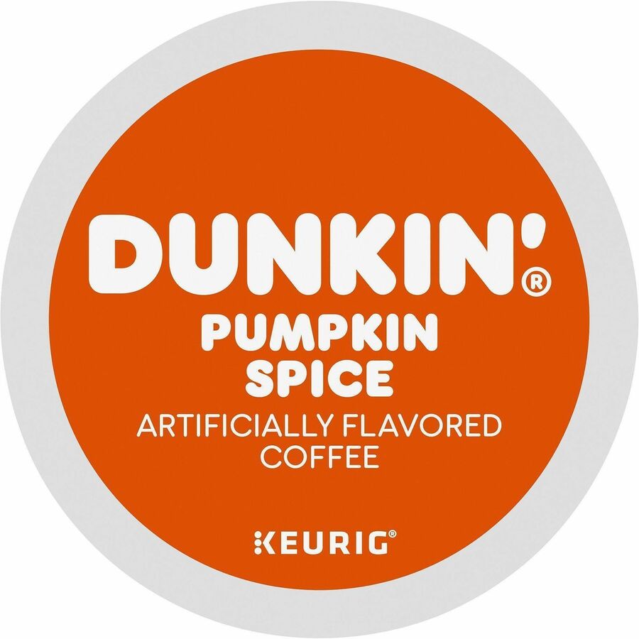 Dunkin' Donuts®, K-Cup Pumpkin Spice Coffee - Compatible with Keurig K-Cup Brewer - Medium - 22 K-Cup - K-Cup - Pumpkin Spice - 4 / Carton