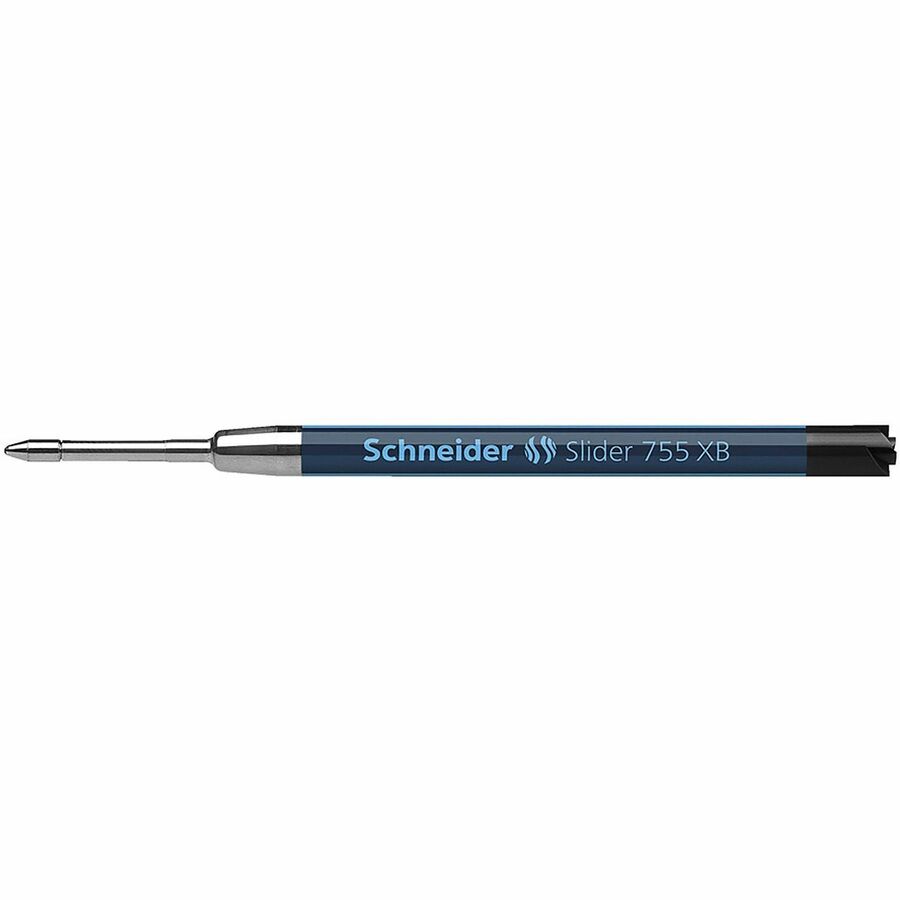 Rediform Schneider Slider 755 XB (ExtraBroad) Pen Refills - 1.40 mm , Extra Broad Point - Black Ink - Water Proof, Quick-drying Ink, Smooth Writing, Wear Resistant, Stainless Steel Tip, Smudge Proof, Metal Tip, Smooth Gliding Ink, Smear Resistant - 1 Each