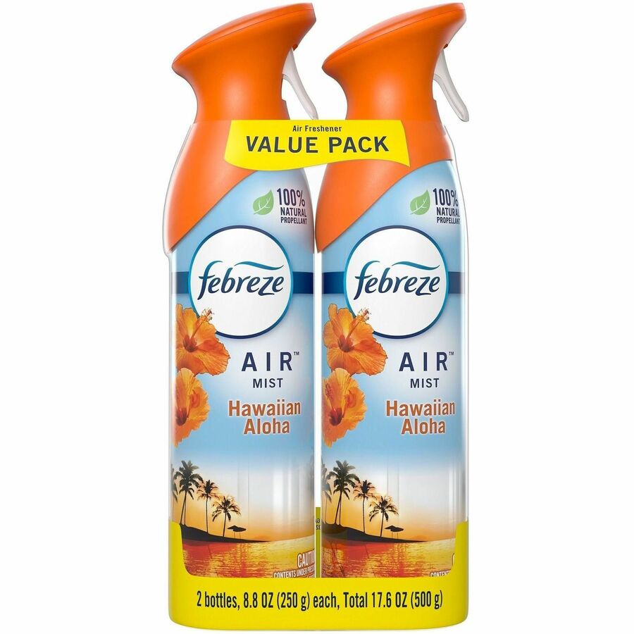 Febreze Air Effects Air Freshener - Spray - 8.8 fl oz (0.3 quart) - Hawaiian Aloha - Odor Neutralizer - 2 / Pack