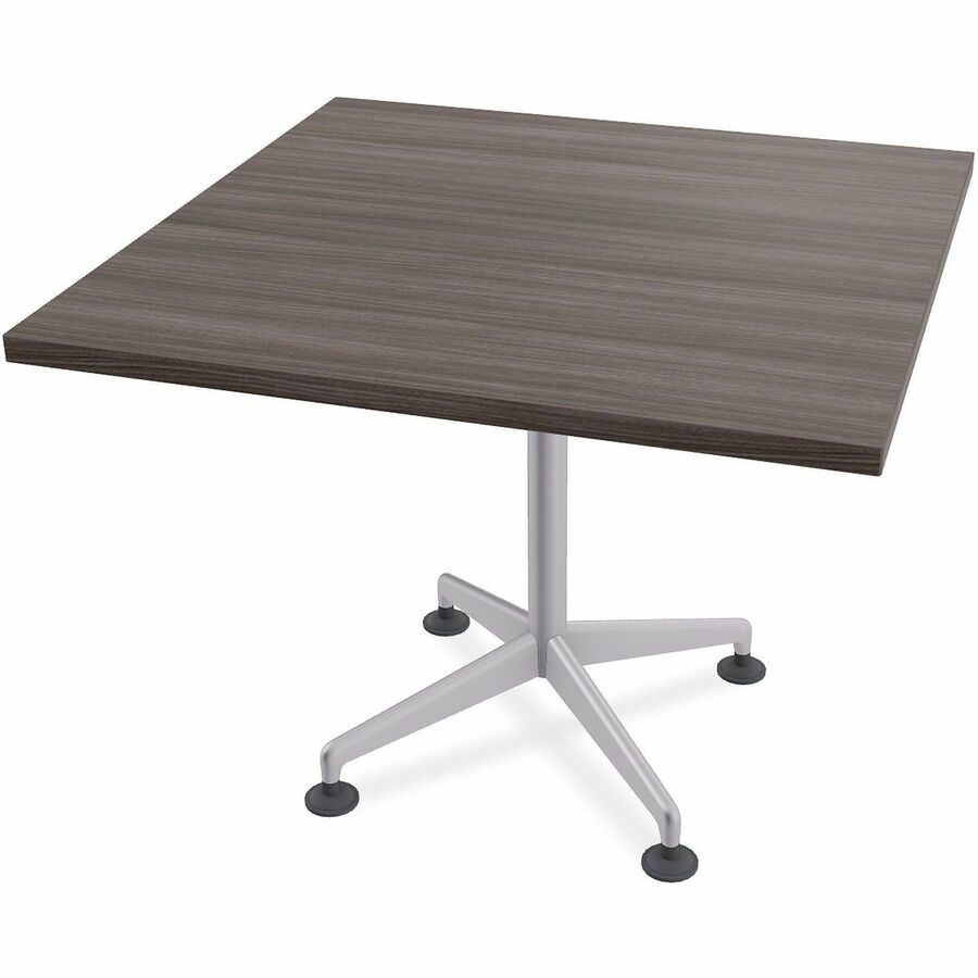 Special-T ZIA Series Hospitality Tables Collection - Square Top - Powder Coated X-shaped Base - Mid-Century Modern Style x 36" Table Top Width x 36" Table Top Depth - 29" Height - Hospitality, Office - Assembly Required - Gray Driftwood - High Pressure...