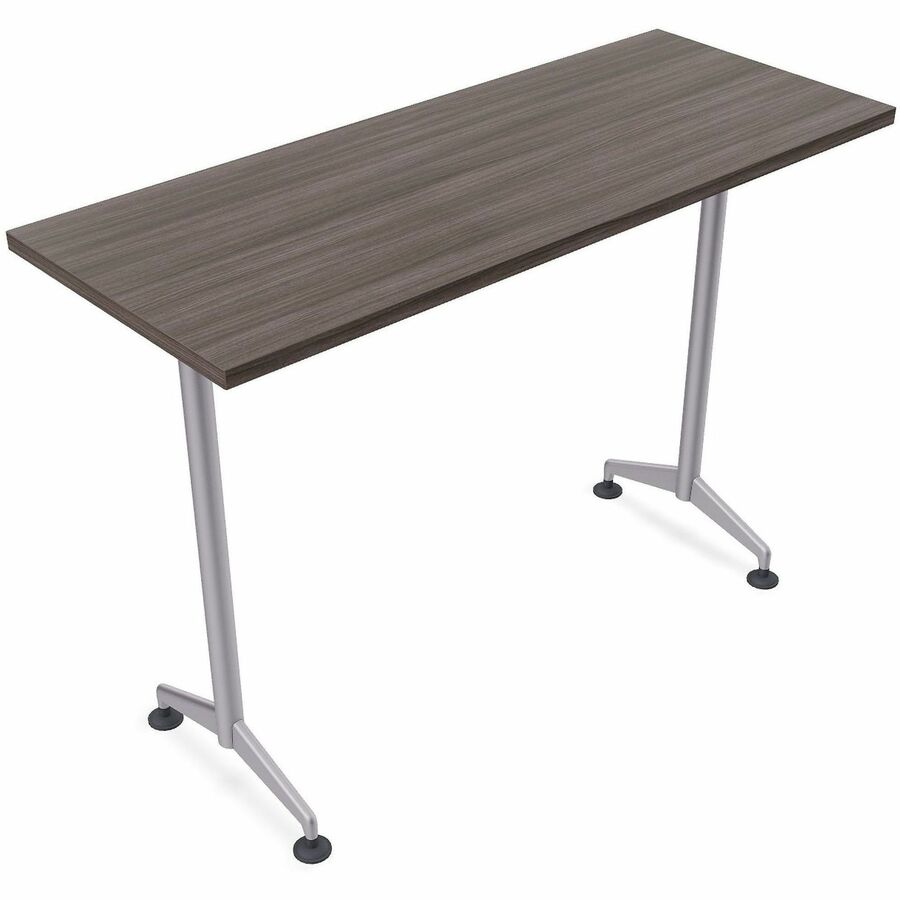 Special-T ZIA Series Training Tables Collection - Rectangle Top - Powder Coated T-shaped Base x 24" Table Top Width x 72" Table Top Depth - 42" Height - Training - Assembly Required - Gray Driftwood - High Pressure Laminate (HPL) - Cast Aluminum, Steel...