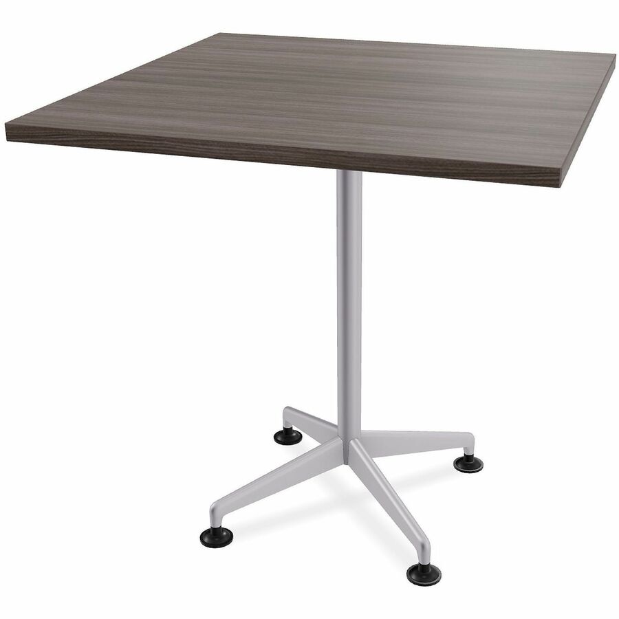 Special-T ZIA Series Hospitality Tables Collection - Square Top - Powder Coated X-shaped Base - Mid-Century Modern Style x 36" Table Top Width x 36" Table Top Depth - 36" Height - Hospitality, Office - Assembly Required - Gray Driftwood - High Pressure...