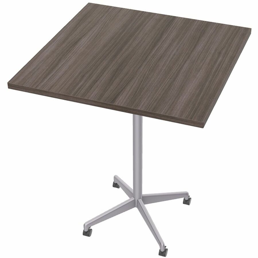 Special-T ZIA Series Hospitality Tables Collection - Square Top - Powder Coated X-shaped Base - Mid-Century Modern Style x 42" Table Top Width x 42" Table Top Depth - 42" Height - Hospitality, Office - Assembly Required - Gray Driftwood - High Pressure...