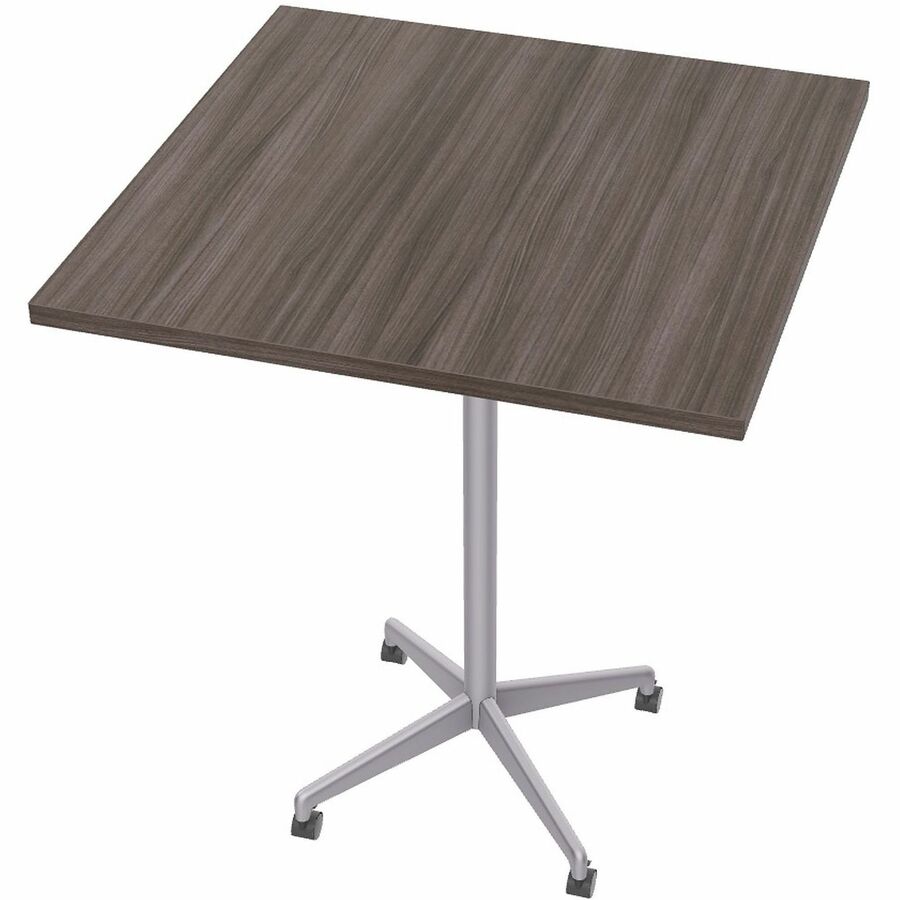 Special-T ZIA Series Hospitality Tables Collection - Square Top - Powder Coated X-shaped Base - Mid-Century Modern Style x 36" Table Top Width x 36" Table Top Depth - 42" Height - Hospitality, Office - Assembly Required - Gray Driftwood - High Pressure...