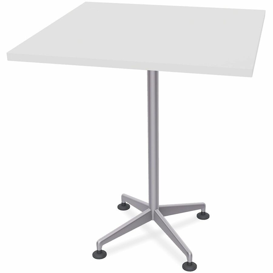 Special-T ZIA Series Hospitality Tables Collection - Square Top - Powder Coated X-shaped Base - Mid-Century Modern Style x 36" Table Top Width x 36" Table Top Depth - 42" Height - Hospitality, Office - Assembly Required - White - High Pressure Laminate...