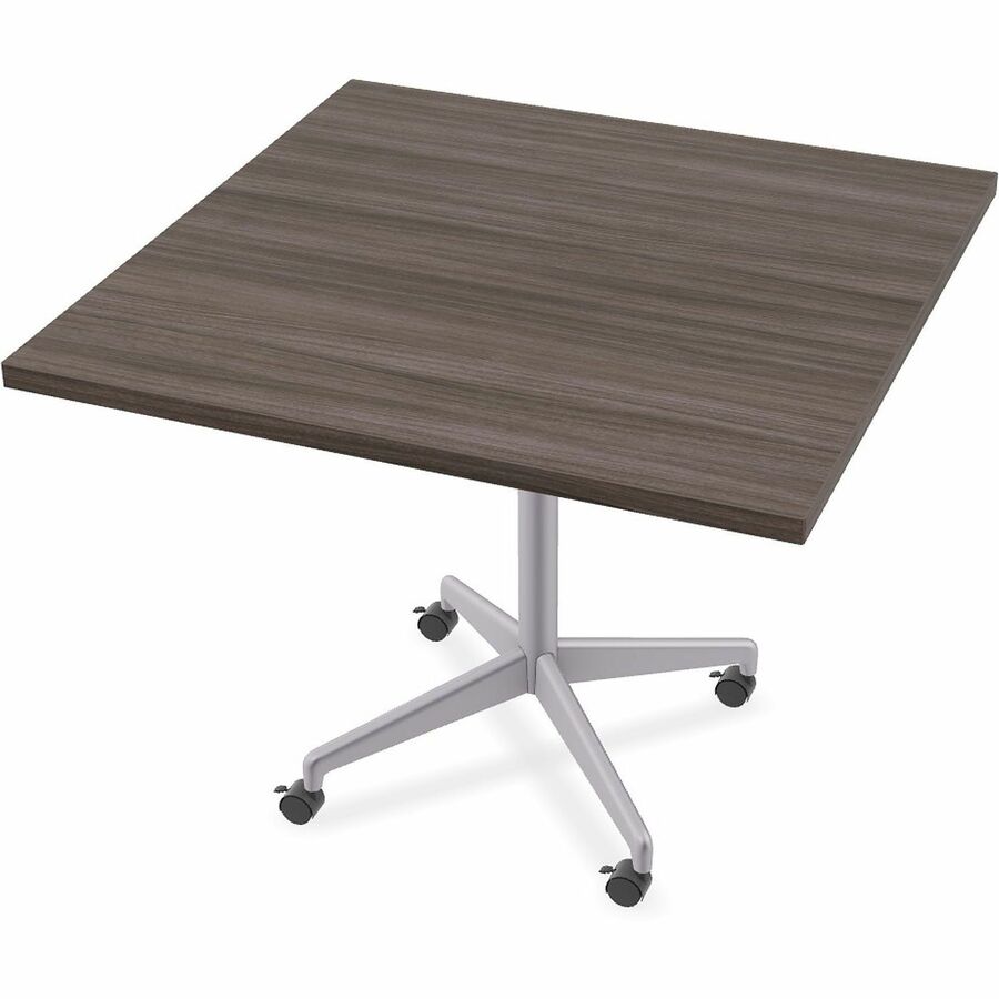 Special-T ZIA Series Hospitality Tables Collection - Square Top - Powder Coated X-shaped Base - Mid-Century Modern Style x 36" Table Top Width x 36" Table Top Depth - 29" Height - Hospitality, Office - Assembly Required - Gray Driftwood - High Pressure...