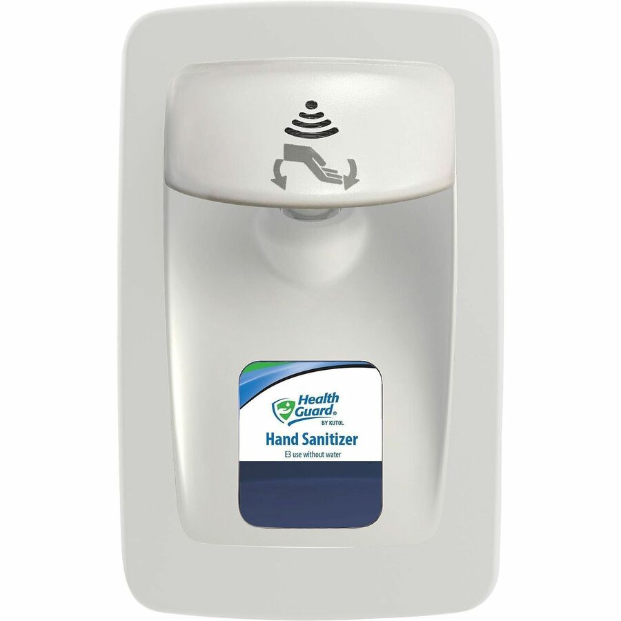 Health Guard DesignerSeries NoTouch M-Fit Dispenser - Automatic - 1.27 quart Capacity - Support 4 x C Battery - Touch-free, Refillable, Low Battery Indicator, Site Window - White - 6 / Carton