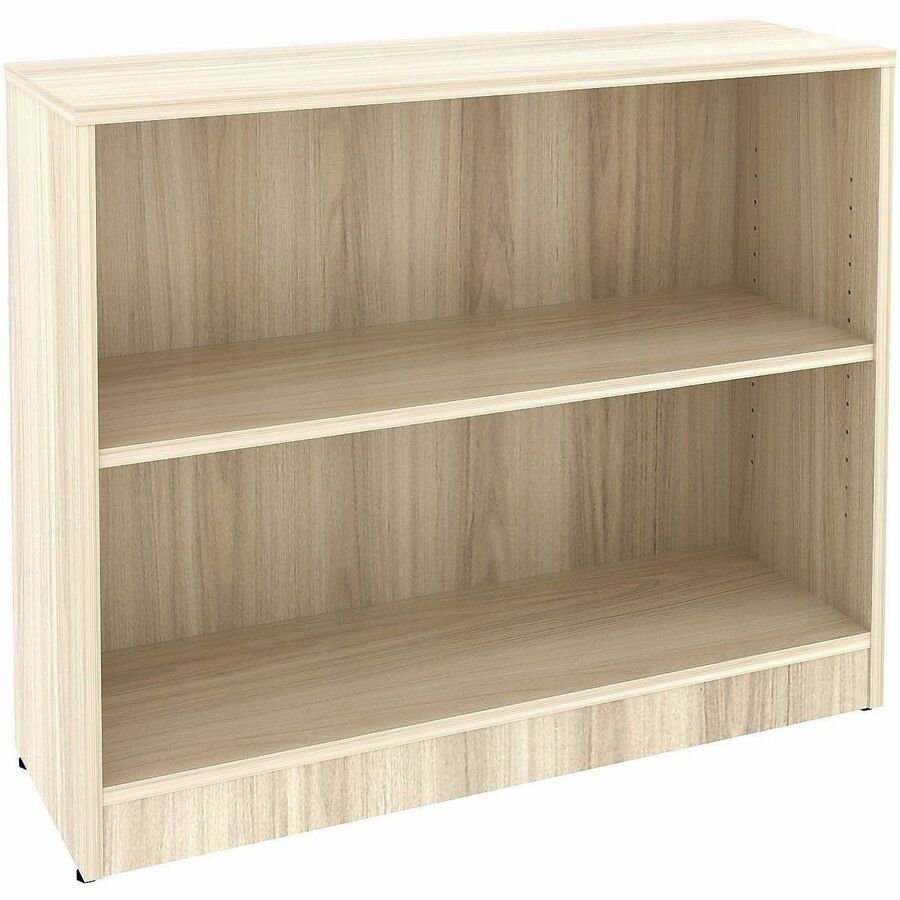 Lorell Sturdy 2-Shelf Bookcase - 2 x Shelf(ves) - Modern Elm - Assembly Required