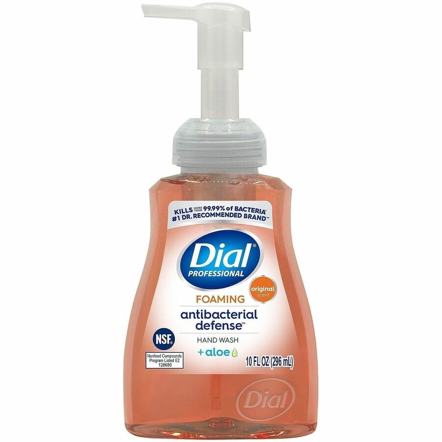 Dial Professional Antibacterial Defense Foaming Handwash - Spring Water Scent - 10 fl oz - Pump Dispenser - Bacteria Remover - Hand, Household - Antibacterial - Clear - Sulfate-free, Paraben-free, Phthalate-free, Silicone-free, Cruelty-free - 8 / Carton