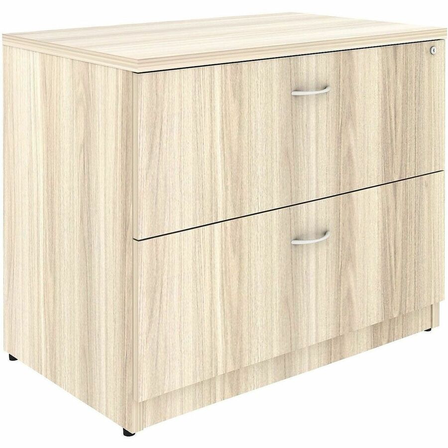 Lorell Essentials 2-Drawer Lateral File - 2 x Drawer(s) for File - Lateral - Lockable - Modern Elm