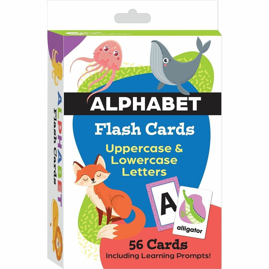 Shell Education Teacher Created Materials Alphabet Flash Cards - Theme/Subject: Fun - Skill Learning: Alphabet, Practice, Uppercase Letters, Lowercase Letters, Flipping, Sorting - 3-8 Year - 1 Each