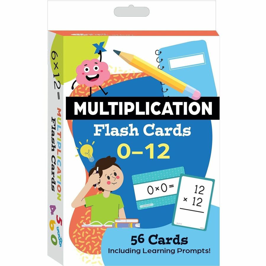 Shell Education Teacher Created Materials Multiplication Flash Cards - Theme/Subject: Fun - Skill Learning: Multiplication, Number, Sorting, Problem Solving, Flipping, Practice - 6-13 Year - 1 Each