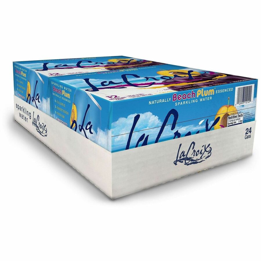 La Croix Flavored Sparkling Water - 12 fl oz (355 mL) - Beach Plum - 2 / Carton