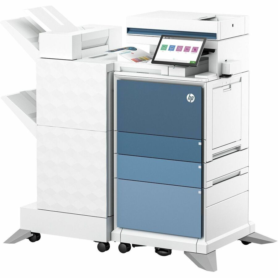 HP LaserJet Enterprise 6800zfw+ Wired & Wireless Laser Multifunction Printer - Color - Copier/Fax/Printer/Scanner - 84 ppm Mono/84 ppm Color Print - 1200 x 1200 dpi Print - Automatic Duplex Print - Up to 100000 Pages Monthly - Color Flatbed, CIS, ADF S...