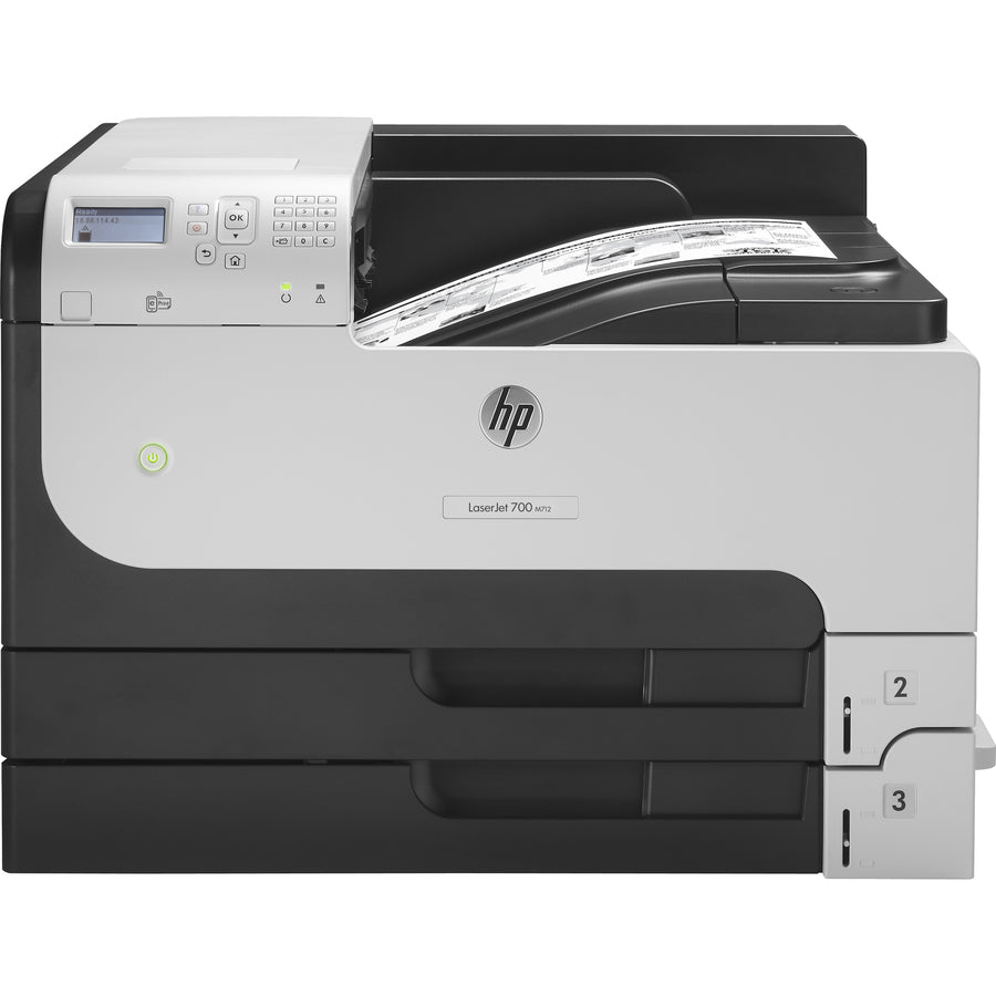 HP LaserJet 700 M712N Desktop Laser Printer - Monochrome - 41 ppm Mono - 1200 x 1200 dpi Print - Manual Duplex Print - 600 Sheets Input - Ethernet - 100000 Pages Duty Cycle - Plain Paper Print - Gigabit Ethernet - USB
