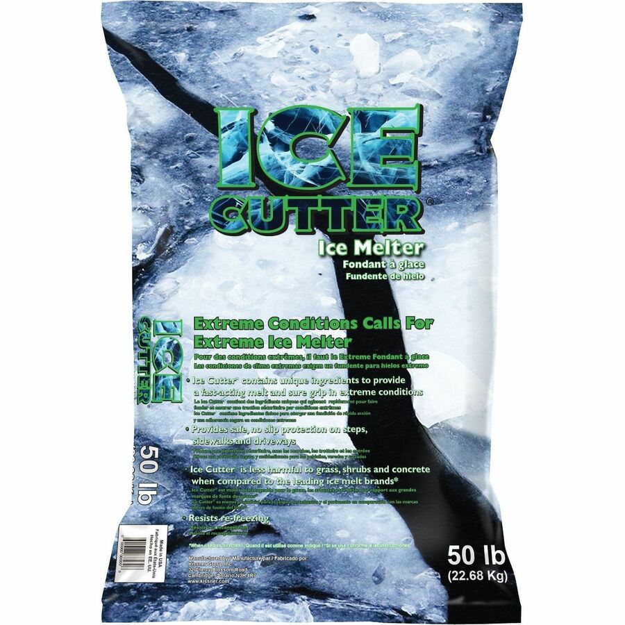 Zep Commercial ICE CUTTER®, Time-Release Ice Melt - Pellet - Sodium Chloride, Potassium Chloride, Magnesium Chloride -10°, F (-23.3°, C) - 50 lb - 49 / Each