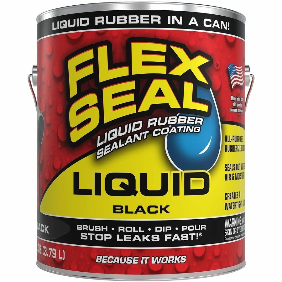 FLEX SEAL Sealant - Synthetic Rubber - Black - 8 lb - 1