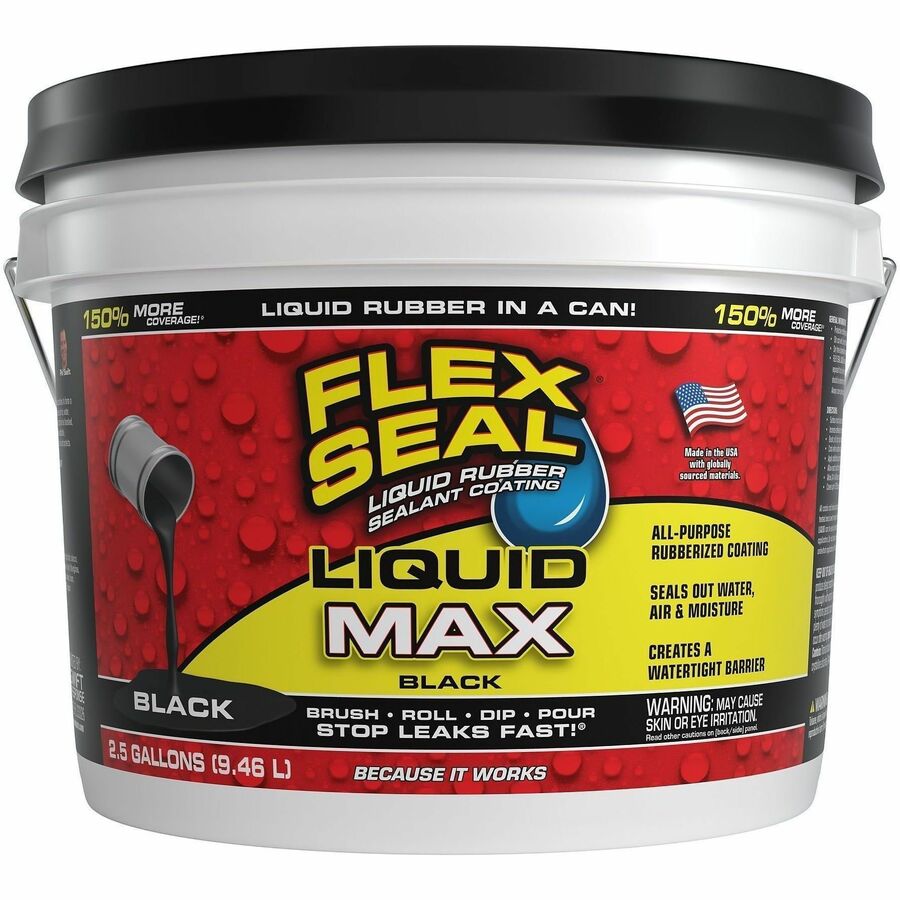 FLEX SEAL Sealant - Synthetic Rubber - Black - 19.99 lb - 1