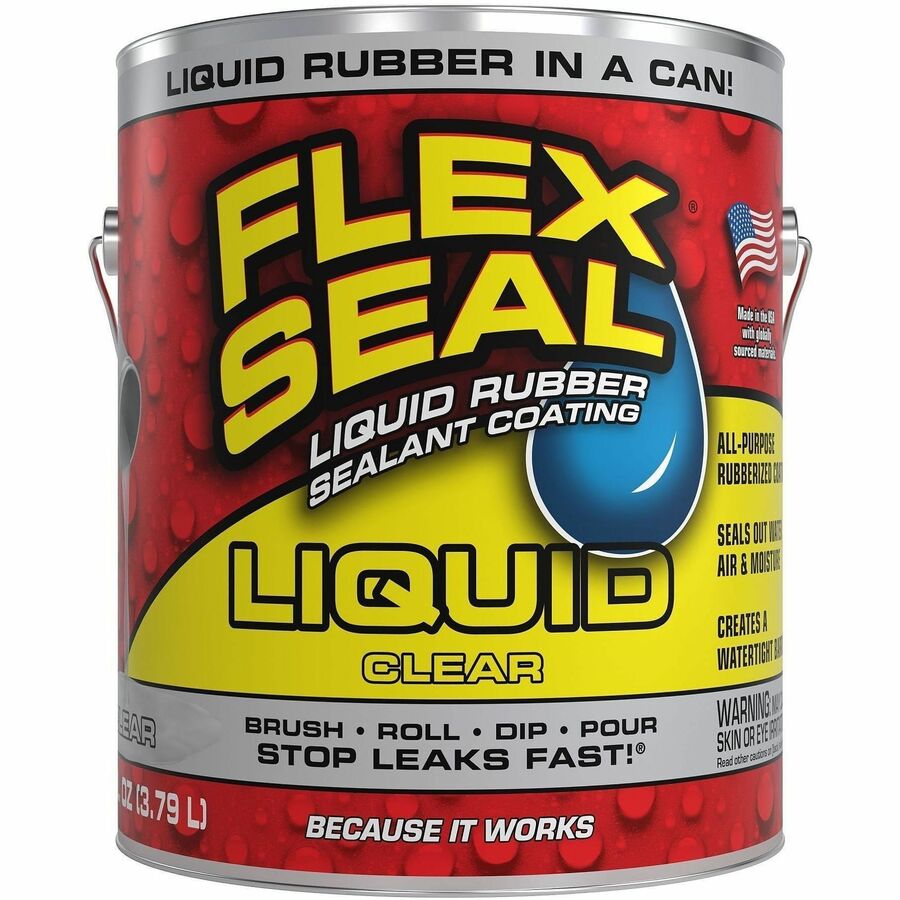 FLEX SEAL Sealant - Synthetic Rubber - Clear - 8 lb - 1