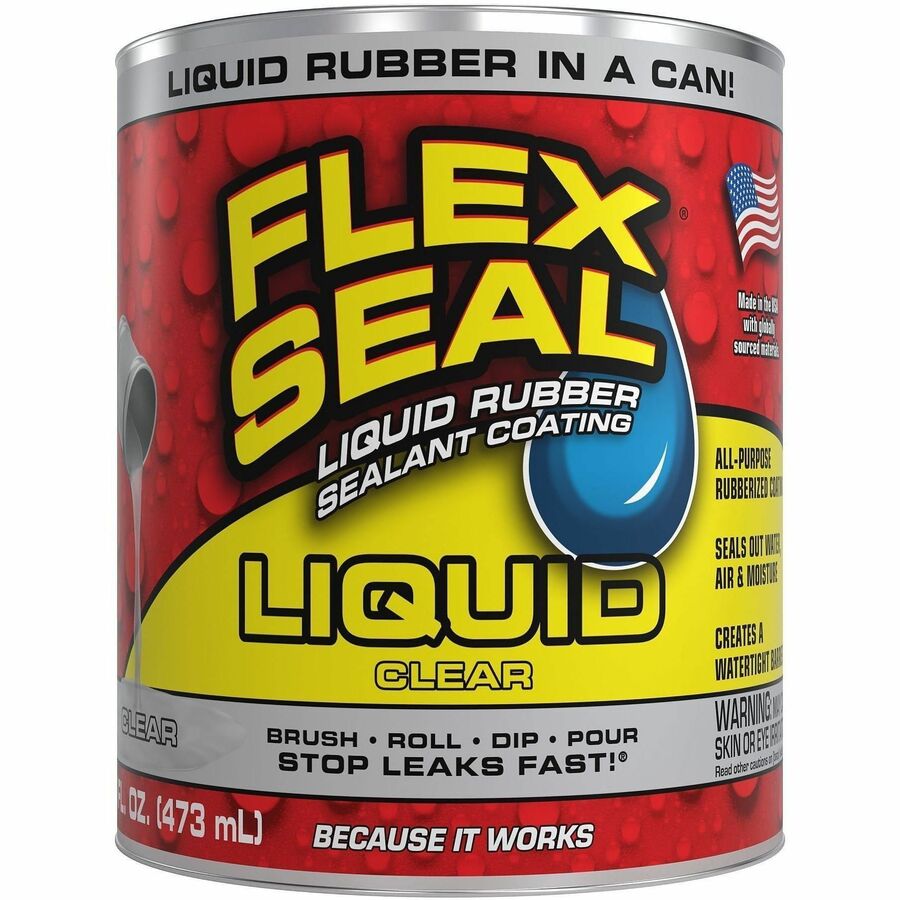 FLEX SEAL Sealant - Synthetic Rubber - Clear - 1 lb - 1
