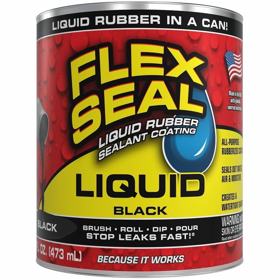 FLEX SEAL Sealant - Synthetic Rubber - Black - 1 lb - 1