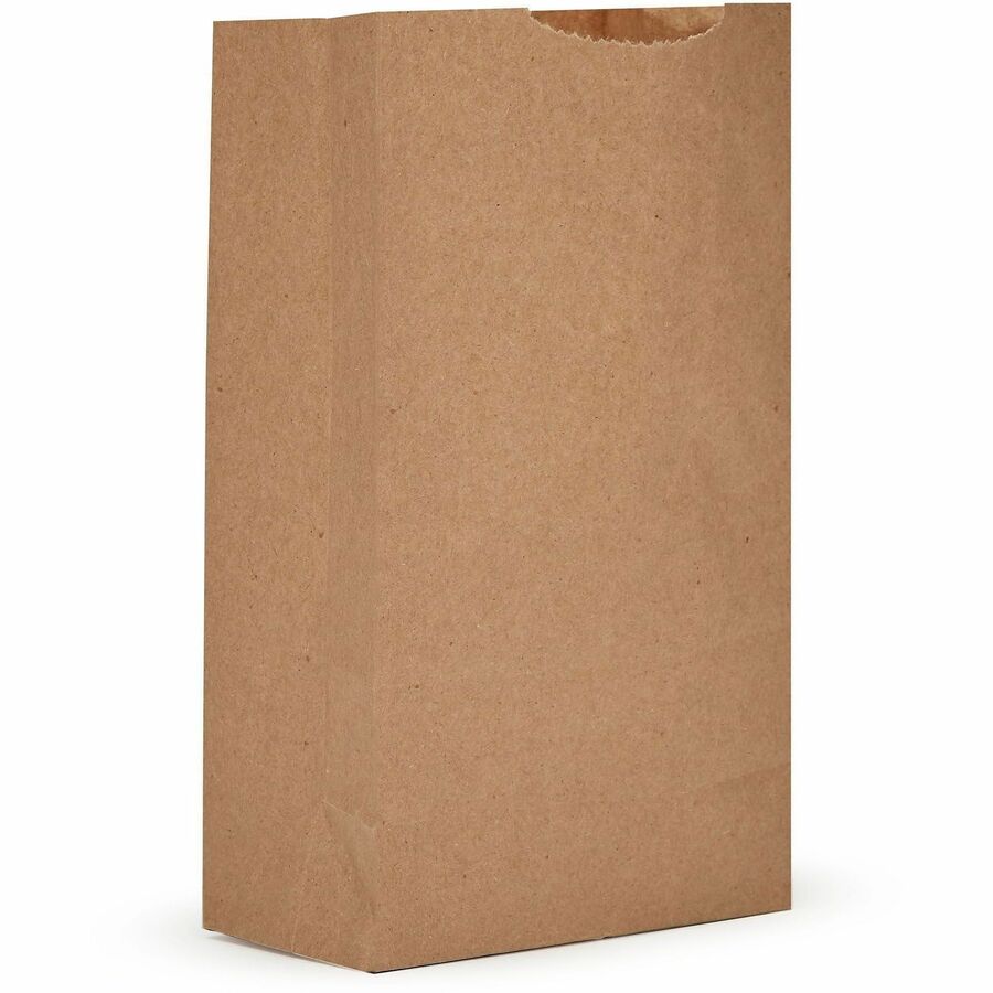 AJM #2 Extra Heavy-Duty Kraft Paper Grocery Bags - #2 - Natural Kraft - Paper - Grocery, Supplies - 500 / Carton