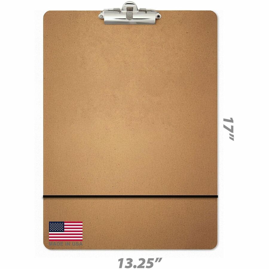 Officemate Sketch Boards - Storage for Paper, Rubber Band - Fiberboard - Brown - 1 Each